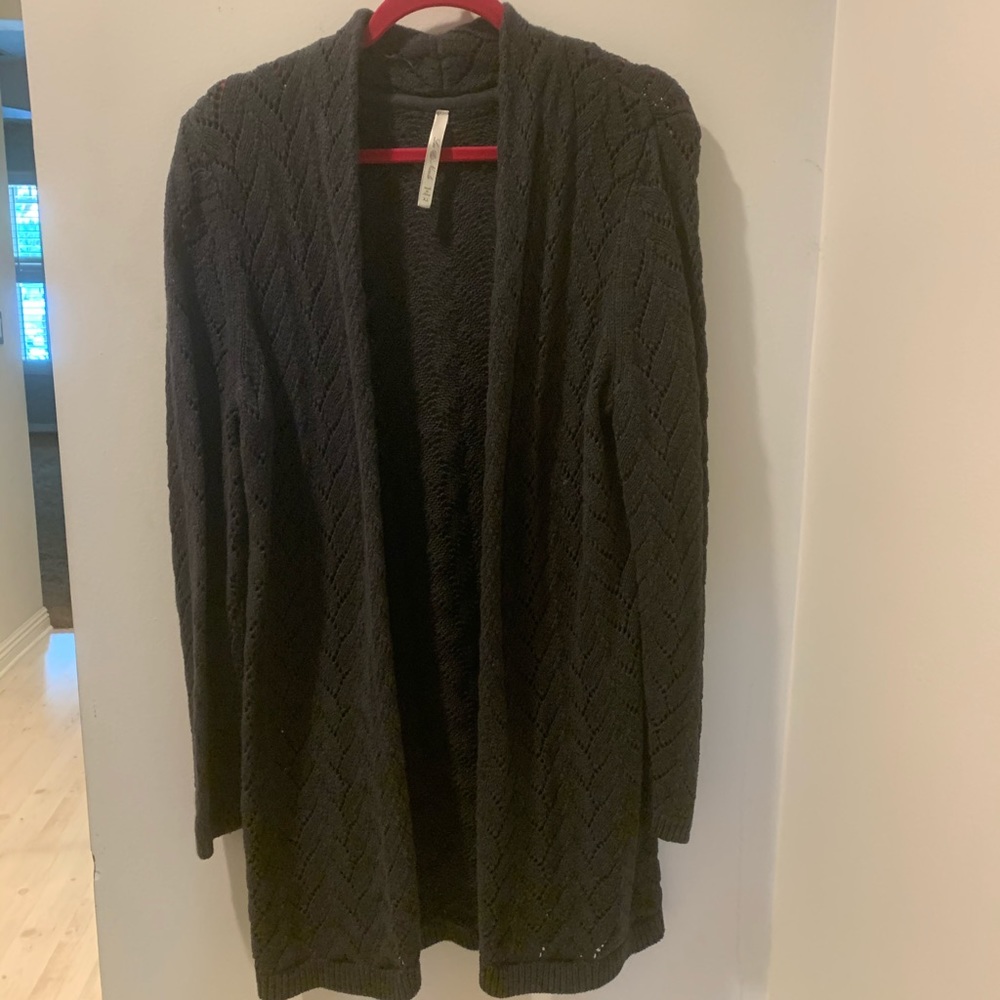 Charcoal Grey Swing Cardigan